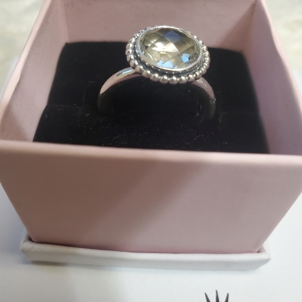 Pandora sterling silver CZ Brilliant Legacy Halo Ring size 56 - Picture 5 of 10